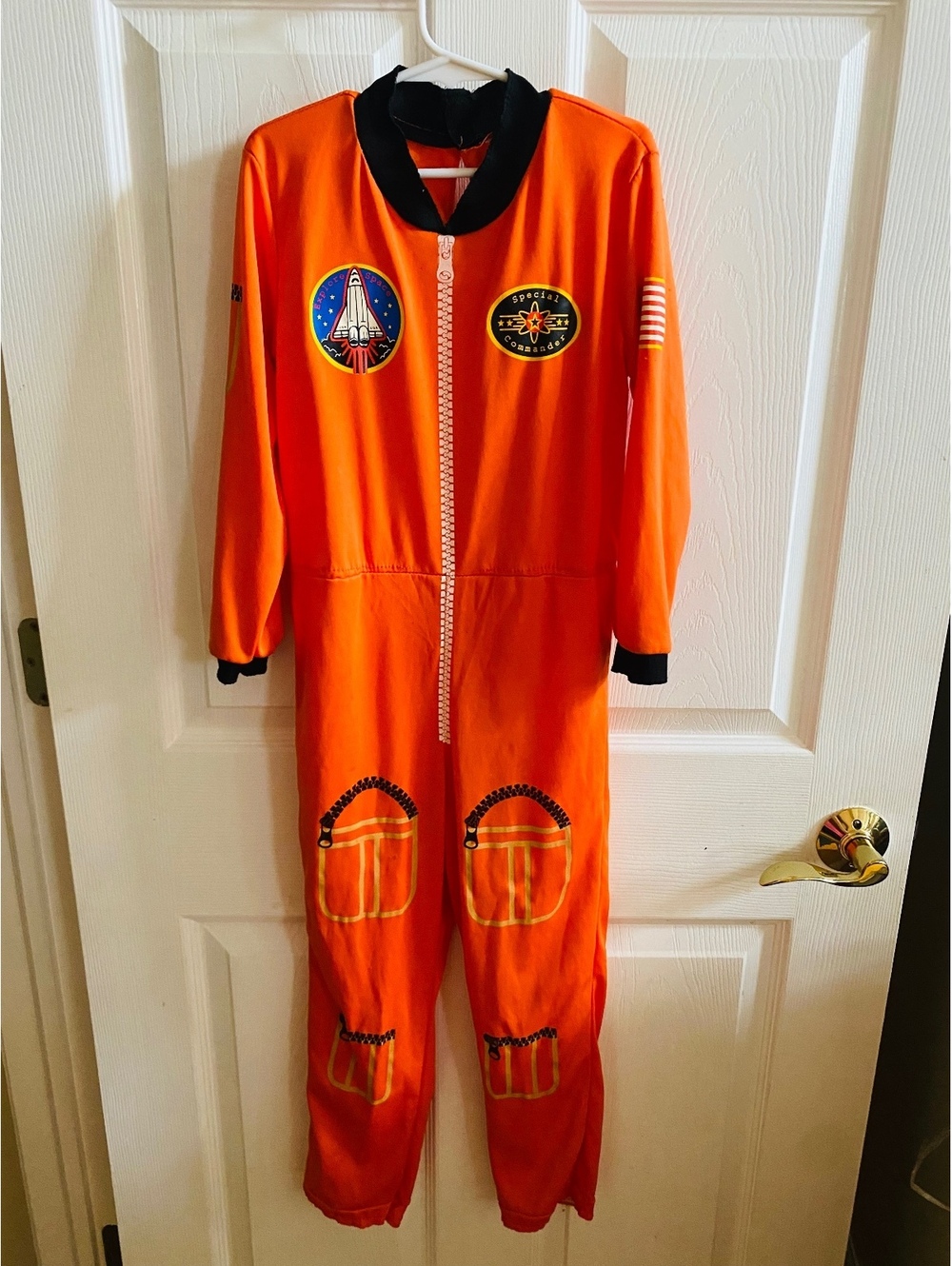 Kids Astronaut Space Suit Costume Orange Small